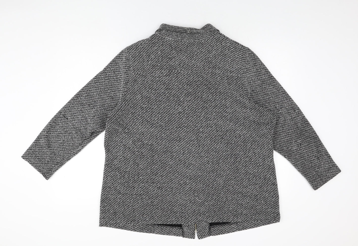 Ann Harvey Womens Grey Jacket Size 20 Zip