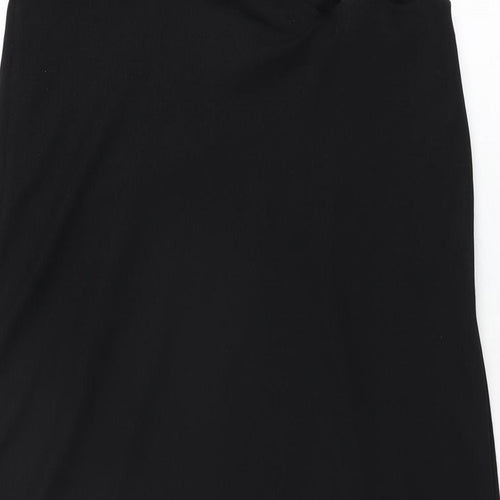 Zara Womens Black Polyester Shift Size S V-Neck Pullover