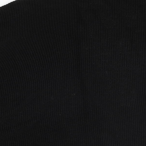 Per Una Womens Black V-Neck Viscose Cardigan Jumper Size 16