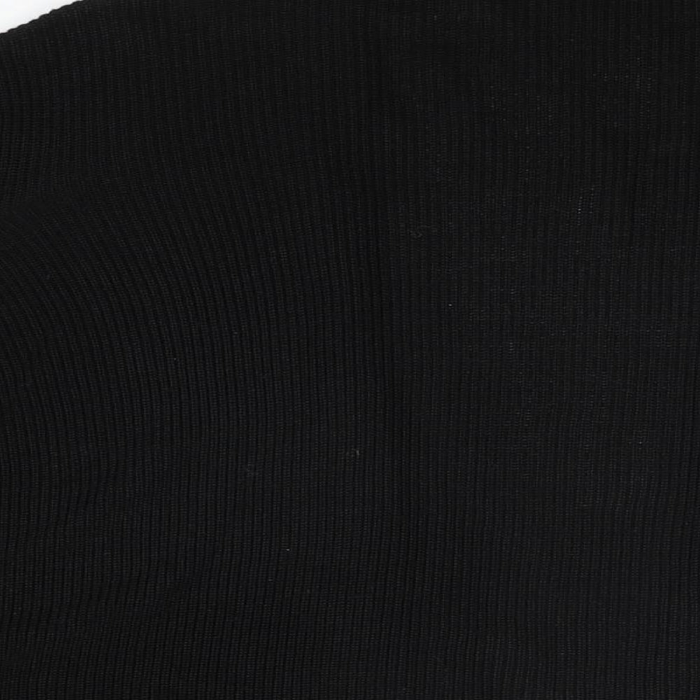 Per Una Womens Black V-Neck Viscose Cardigan Jumper Size 16