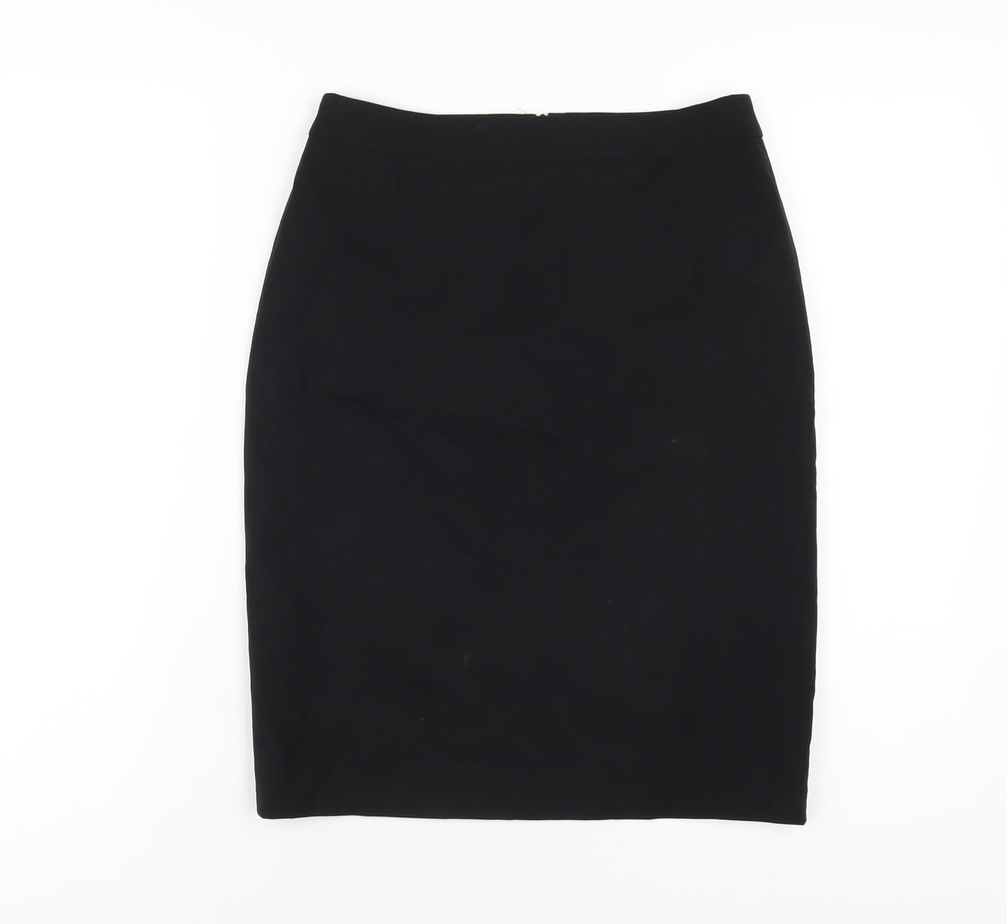 HUGO BOSS Womens Black Wool Straight & Pencil Skirt Size 6 Zip