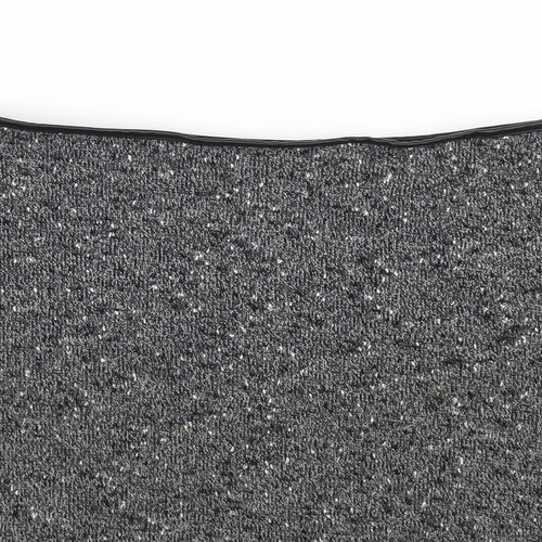 Oasis Womens Grey Polyester A-Line Skirt Size S Zip