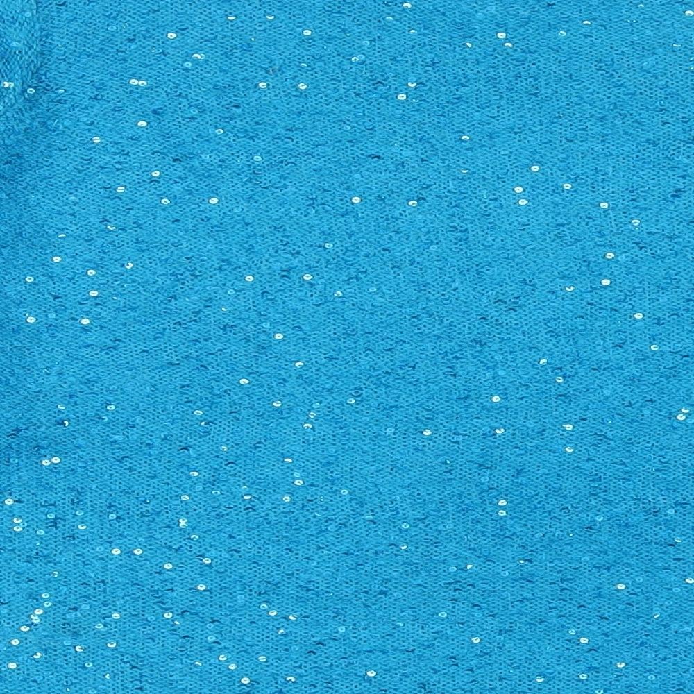 EWM Womens Blue Crew Neck Polyester Pullover Jumper Size 22
