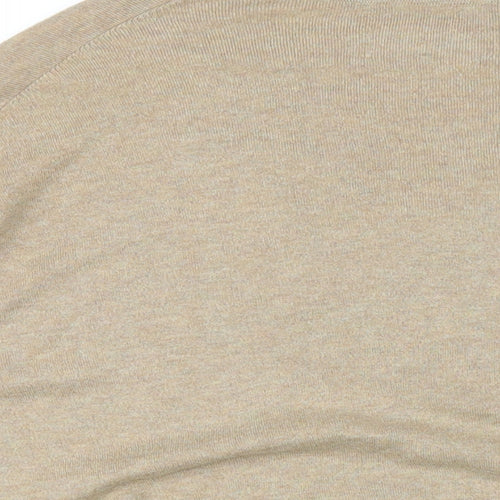 Zadig & Voltaire Womens Brown V-Neck Cotton Pullover Jumper Size S