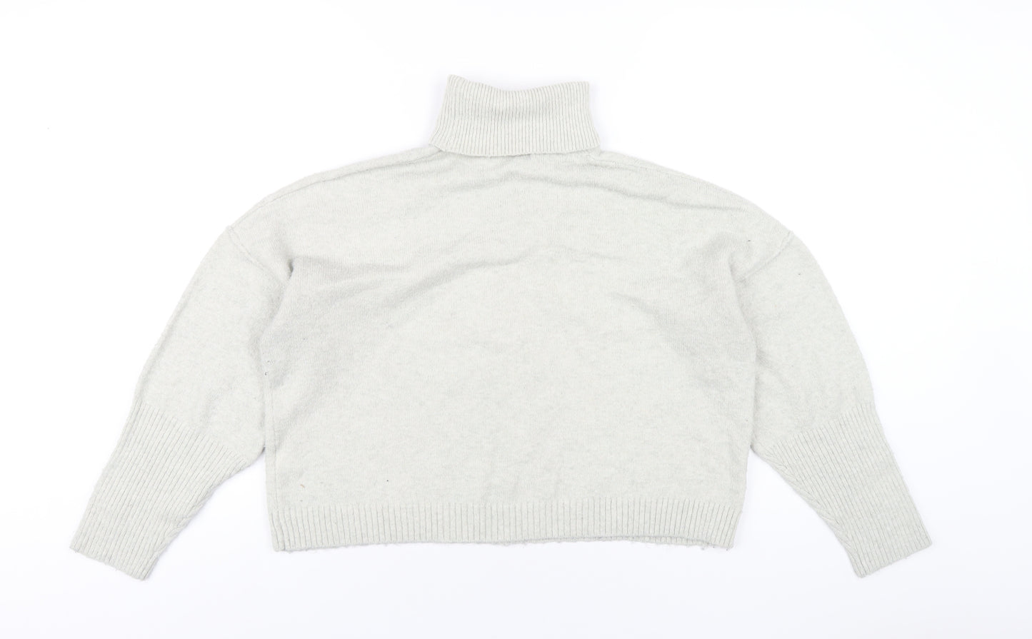 Missguided Womens Grey Roll Neck Polyester Pullover Jumper Size 6