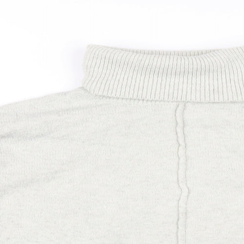 Missguided Womens Grey Roll Neck Polyester Pullover Jumper Size 6