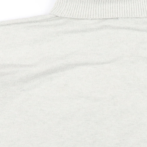 Missguided Womens Grey Roll Neck Polyester Pullover Jumper Size 6