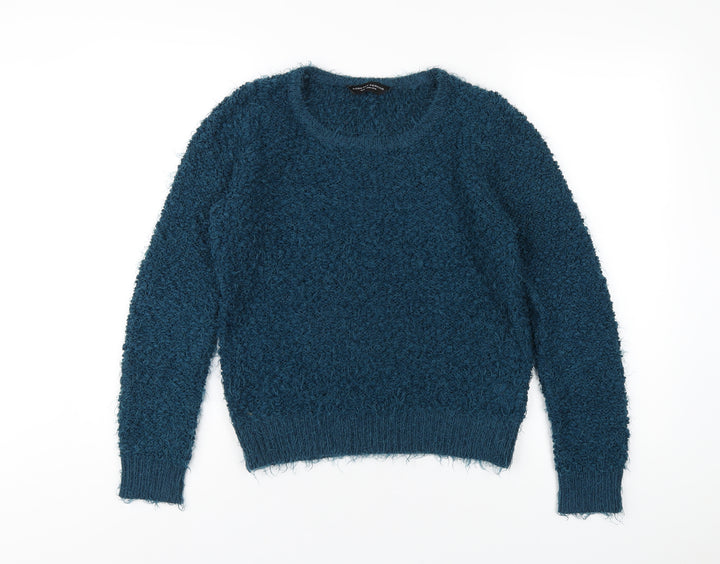 Dorothy Perkins Womens Blue Round Neck Polyester Pullover Jumper Size 12