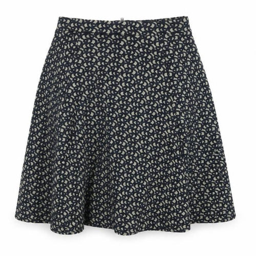 Great Plains Womens Blue Geometric Viscose A-Line Skirt Size 8 Zip