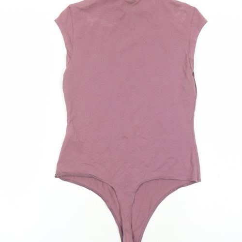 ASOS Womens Purple Cotton Playsuit One-Piece Size 10 Snap
