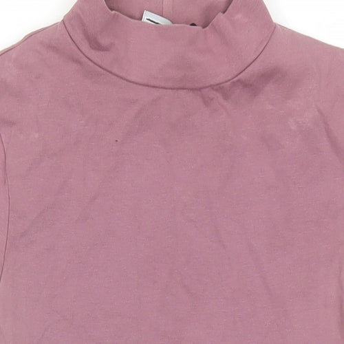 ASOS Womens Purple Cotton Playsuit One-Piece Size 10 Snap