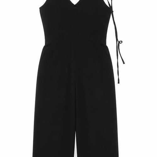 AX Paris Womens Black Polyester Jumpsuit One-Piece Size 8 L19 in Zip