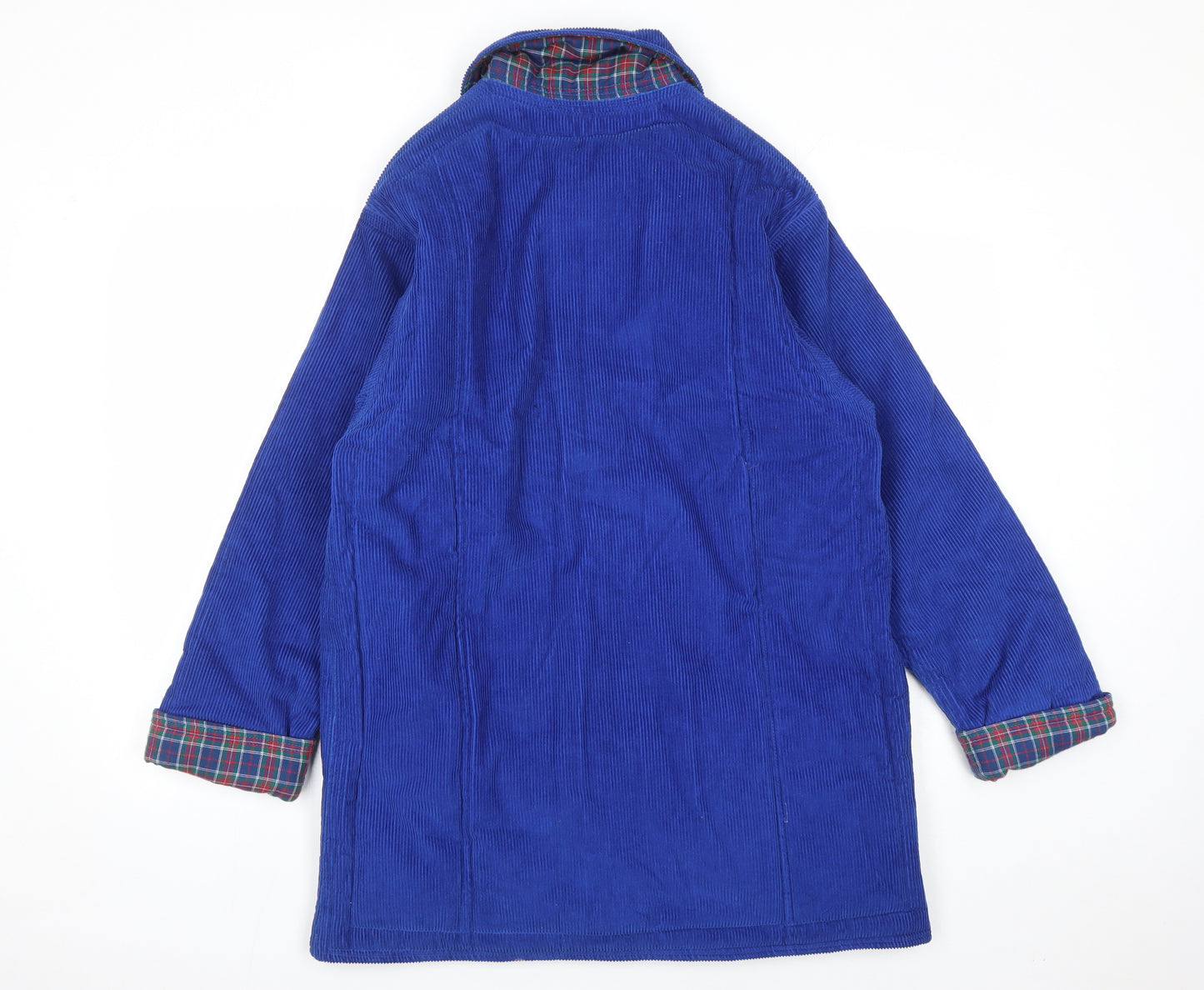 Angela Wykeham Womens Blue Jacket Size S Toggle - Pockets