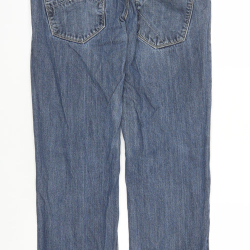 Soviet Mens Blue Cotton Straight Jeans Size 34 in L32 in Regular Button - Pockets