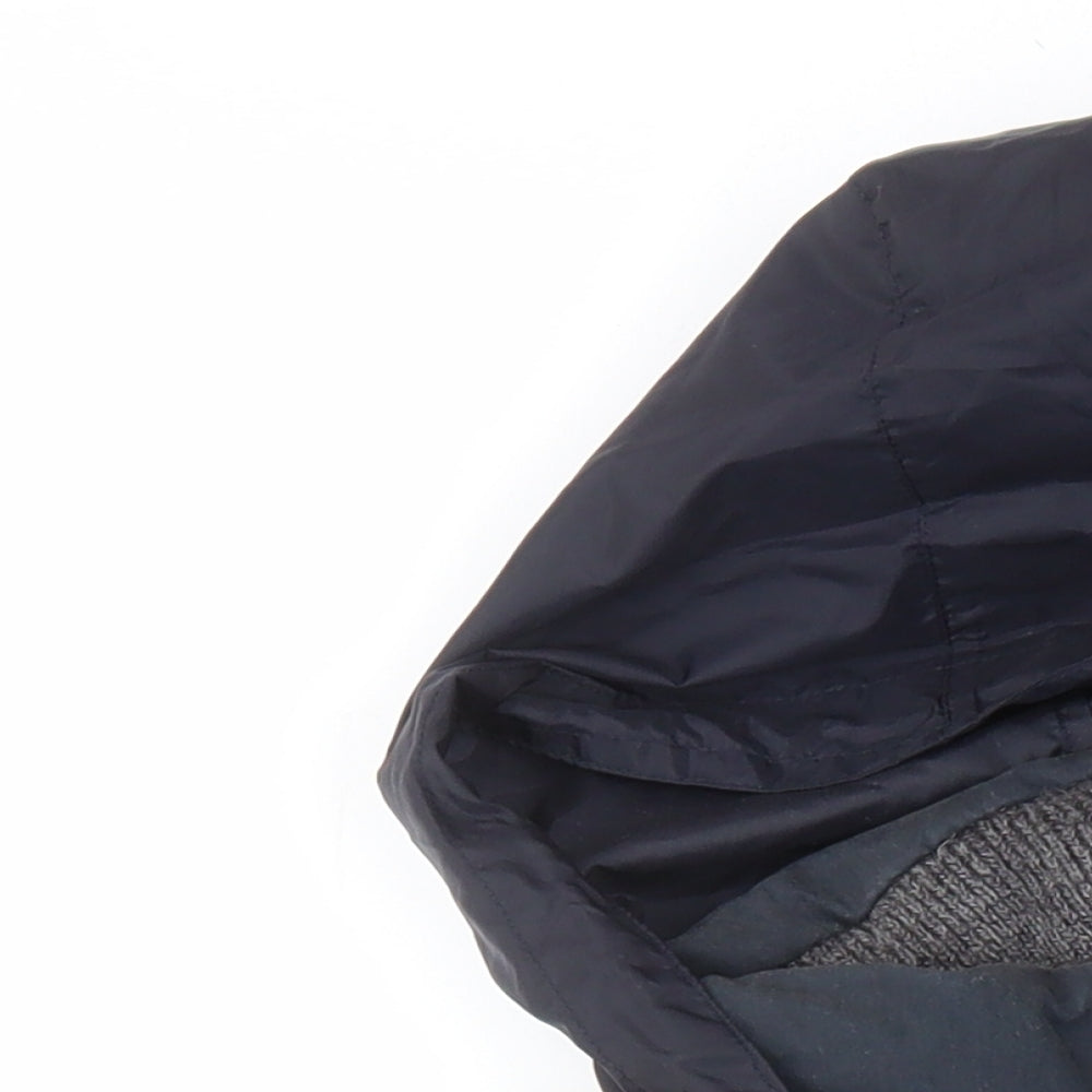 Nautica Mens Blue Jacket Size M Zip - Pockets Hooded