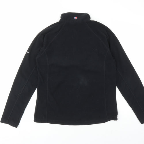 Berghaus Womens Black Polyester Pullover Sweatshirt Size 12 Zip