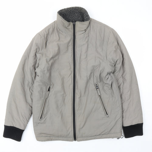 Duck and Cover Mens Grey Jacket Size M Zip - Estimated size M