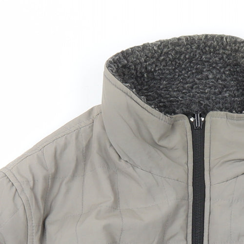 Duck and Cover Mens Grey Jacket Size M Zip - Estimated size M