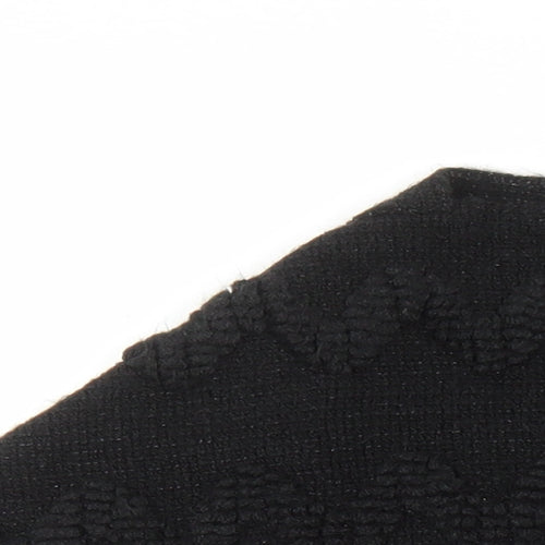 NEXT Womens Black Boat Neck Acrylic Cape Jumper Size L - Poncho Size L-XL