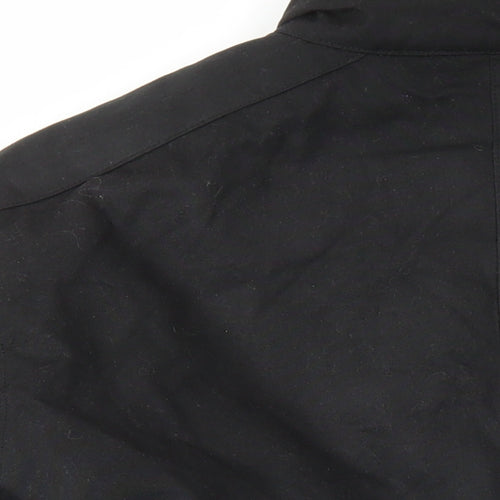 Marks and Spencer Mens Black Jacket Size M Zip - Pockets
