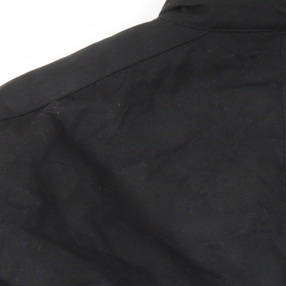Marks and Spencer Mens Black Jacket Size M Zip - Pockets