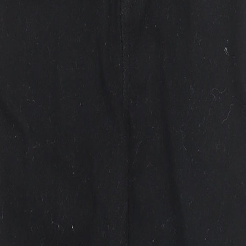 New Look Womens Black Cotton Skinny Jeans Size 6 L27 in Regular Zip - Pockets Short Leg