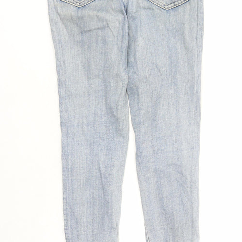 Waredenim Womens Blue Cotton Skinny Jeans Size 10 L30 in Regular Zip - Pockets
