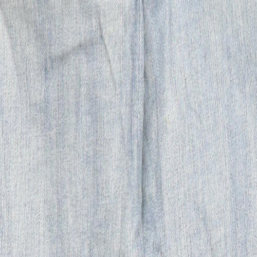 Waredenim Womens Blue Cotton Skinny Jeans Size 10 L30 in Regular Zip - Pockets