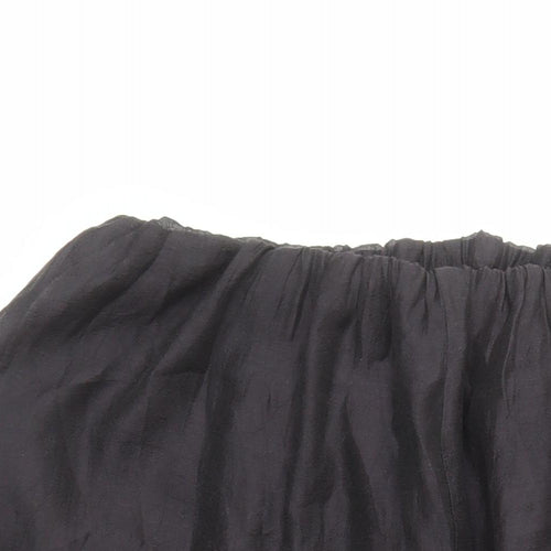 Jacques Vert Womens Brown Floral Polyester Swing Skirt Size 30 in Zip - Elasticated Waist
