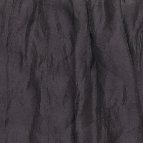 Jacques Vert Womens Brown Floral Polyester Swing Skirt Size 30 in Zip - Elasticated Waist