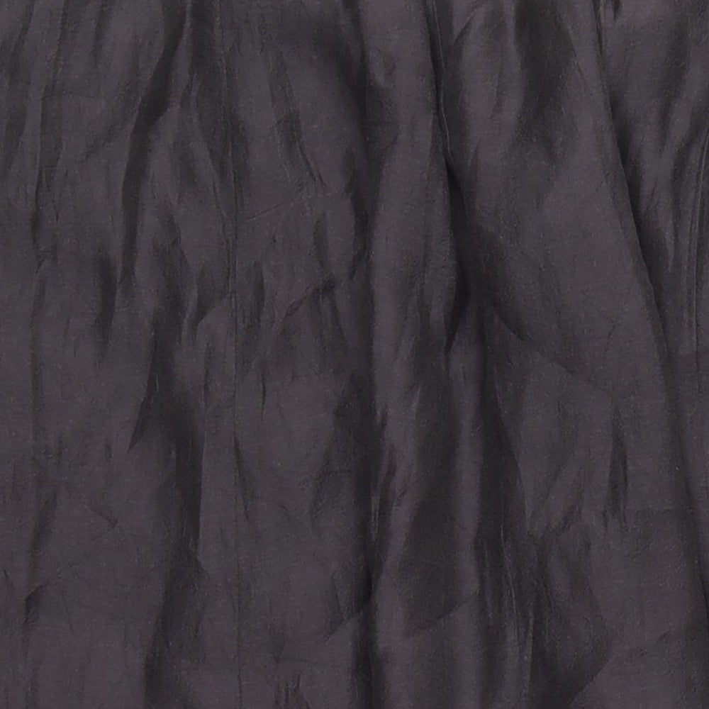 Jacques Vert Womens Brown Floral Polyester Swing Skirt Size 30 in Zip - Elasticated Waist