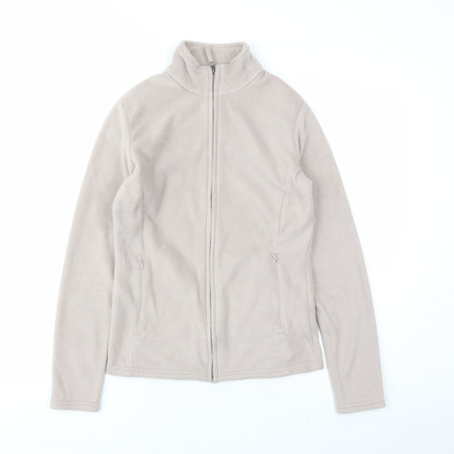 Marks and Spencer Womens Beige Jacket Size 8 Zip - Pockets