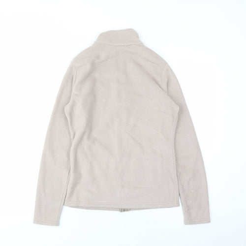 Marks and Spencer Womens Beige Jacket Size 8 Zip - Pockets