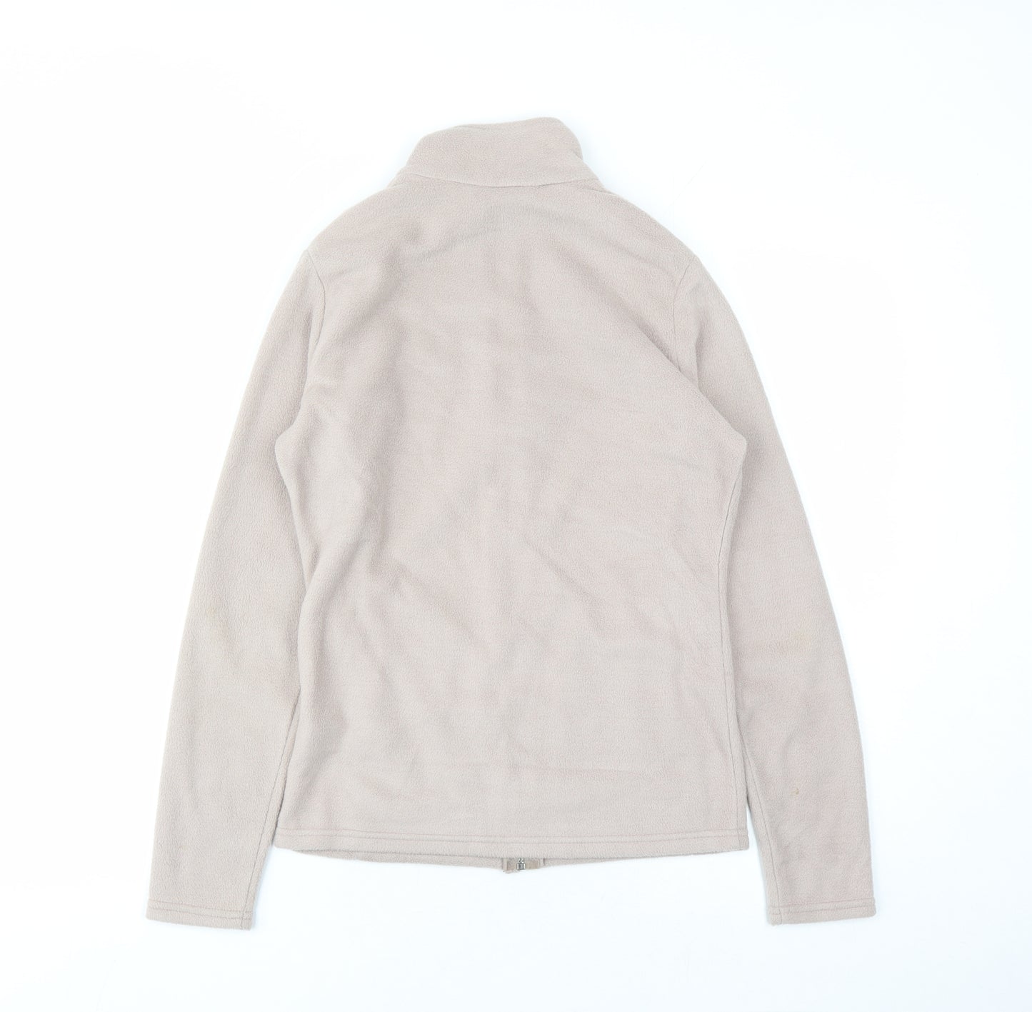Marks and Spencer Womens Beige Jacket Size 8 Zip - Pockets