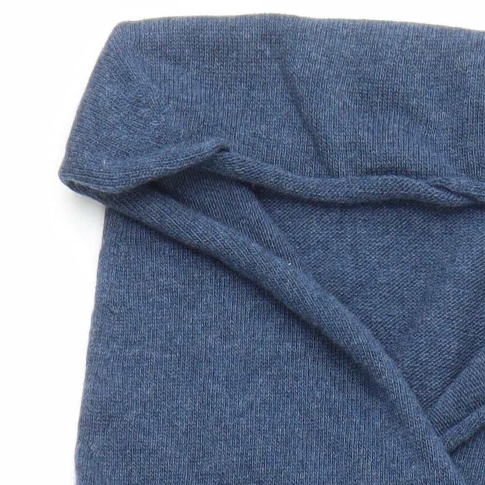 Celtic & Co Womens Blue Wool Pullover Hoodie Size M Pullover