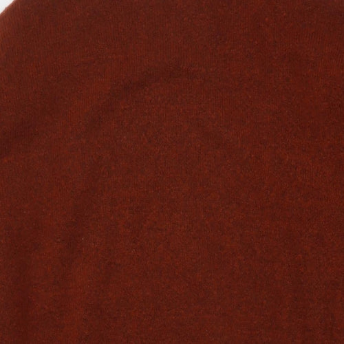NEXT Womens Red Mock Neck Acrylic Tunic Jumper Size L