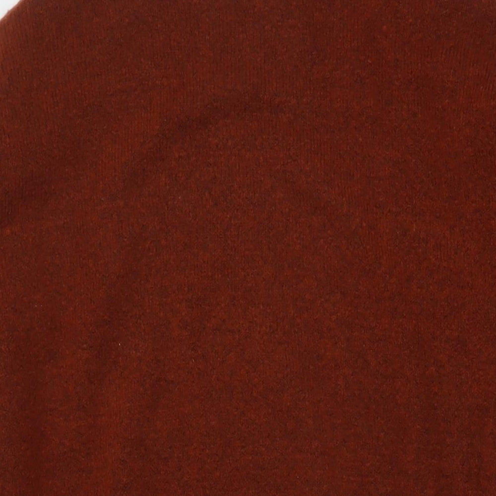 NEXT Womens Red Mock Neck Acrylic Tunic Jumper Size L