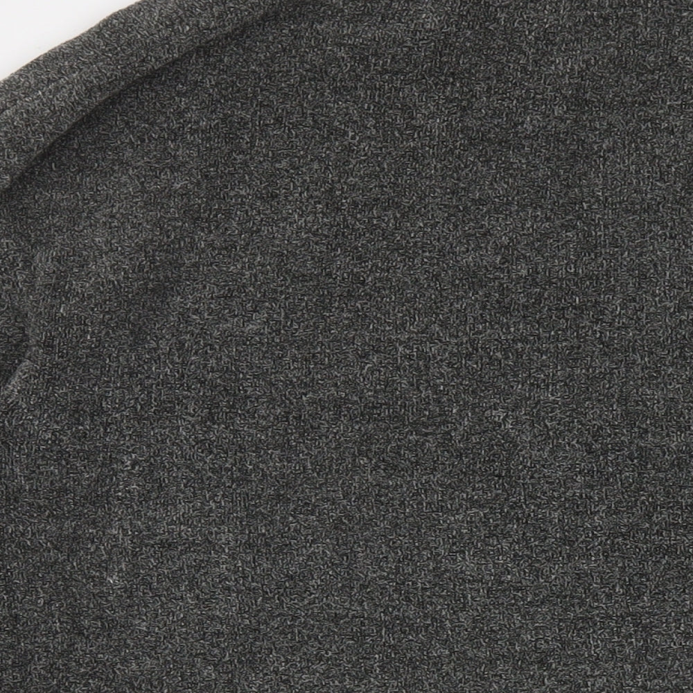 NEXT Mens Grey Mock Neck Acrylic Pullover Jumper Size 2XL Long Sleeve