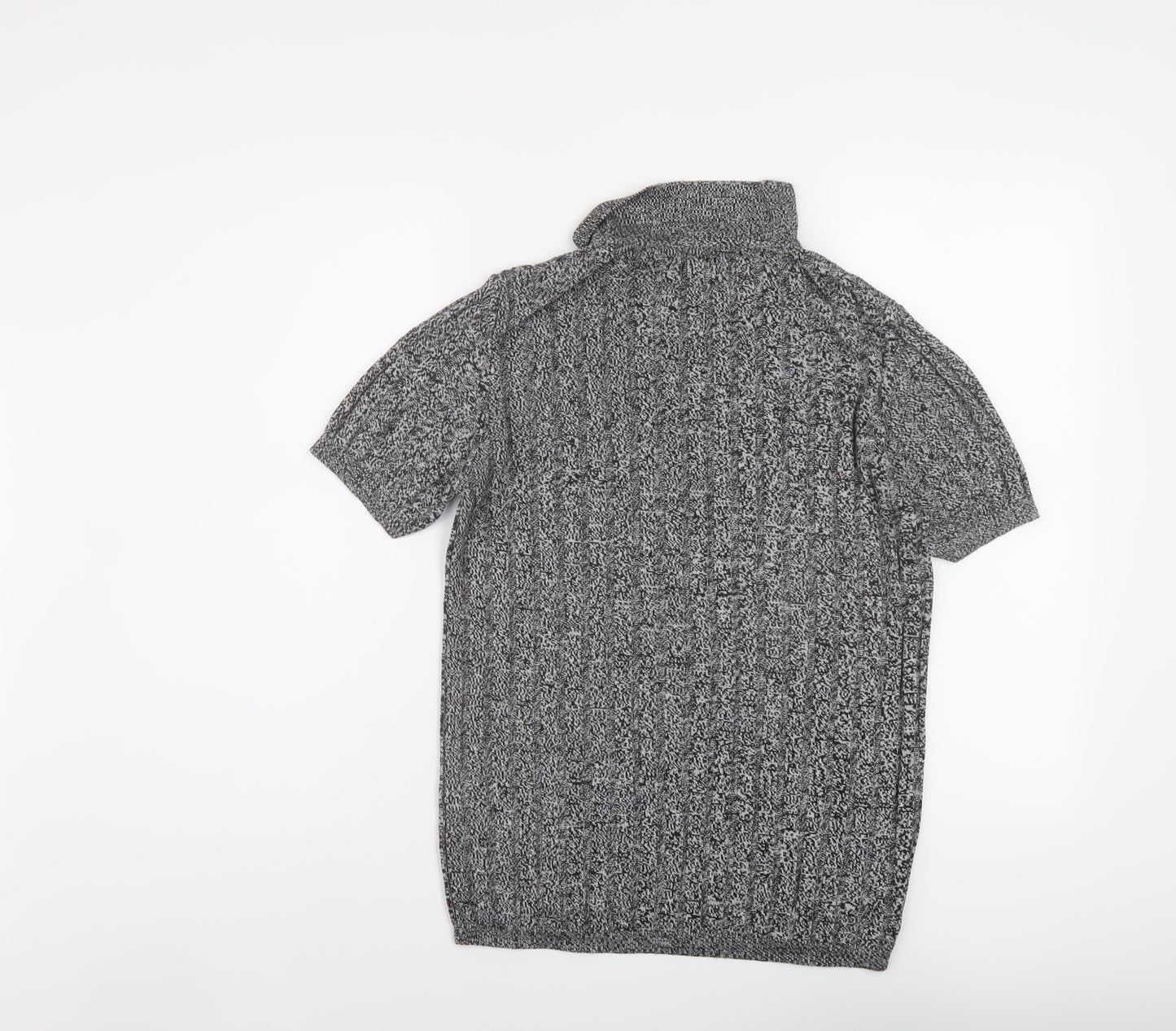 River Island Womens Grey Collared Viscose Pullover Jumper Size M