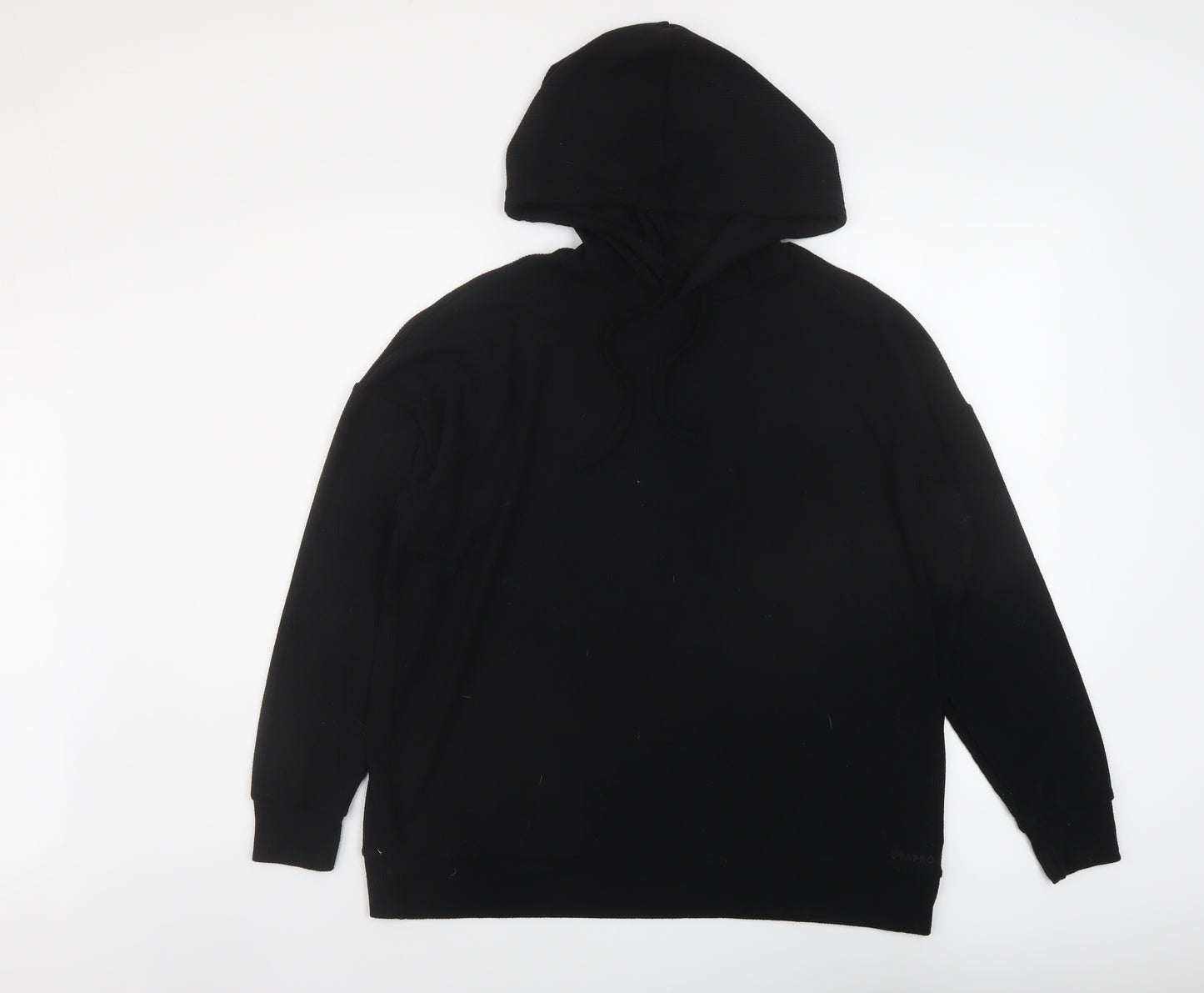 USA Pro Womens Black Polyester Pullover Hoodie Size 12 Pullover