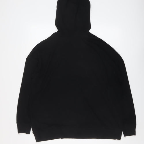 USA Pro Womens Black Polyester Pullover Hoodie Size 12 Pullover