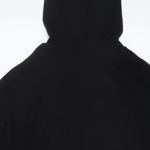 USA Pro Womens Black Polyester Pullover Hoodie Size 12 Pullover
