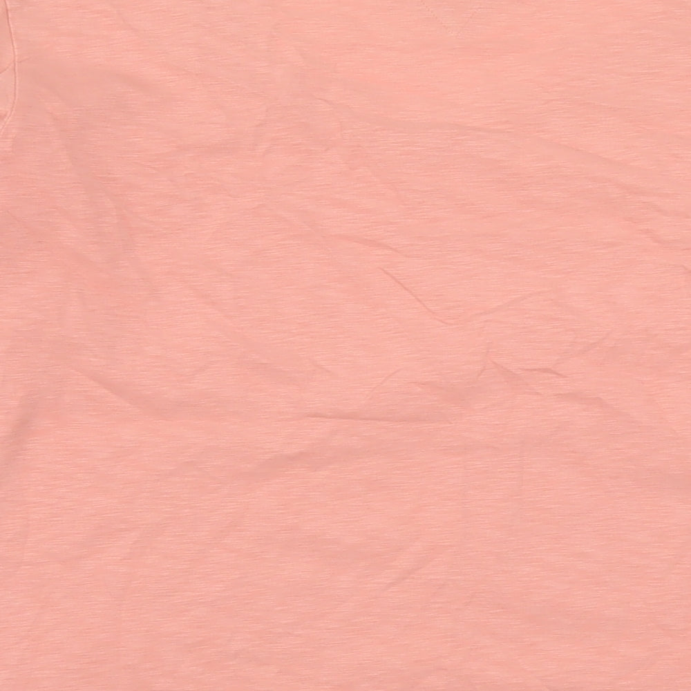 White Stuff Womens Pink Cotton Basic T-Shirt Size 14 Round Neck