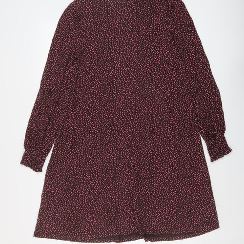 NEXT Womens Blue Animal Print Viscose A-Line Size 10 Round Neck Pullover