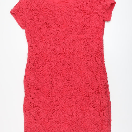 Pomodoro Womens Pink Cotton A-Line Size 18 Round Neck Pullover