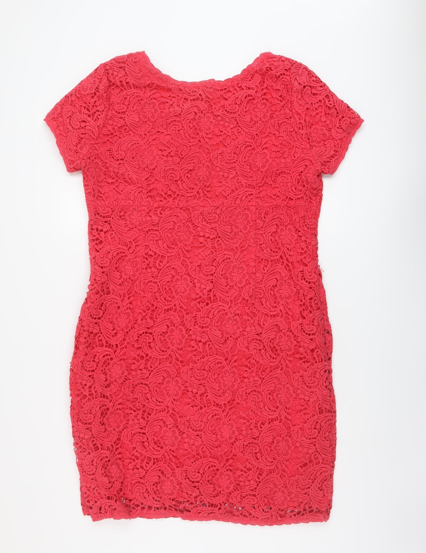 Pomodoro Womens Pink Cotton A-Line Size 18 Round Neck Pullover
