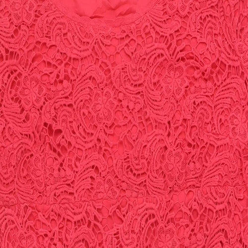 Pomodoro Womens Pink Cotton A-Line Size 18 Round Neck Pullover