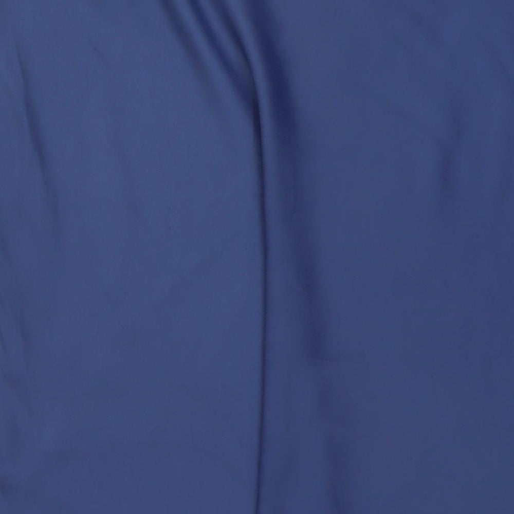 Marks and Spencer Womens Blue Polyester A-Line Skirt Size 18