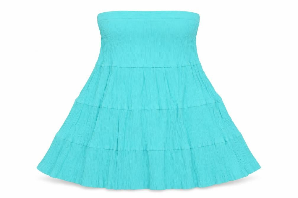 Damart Womens Green Viscose A-Line Skirt Size 14