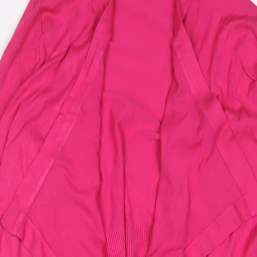 Planet Womens Pink V-Neck Viscose Cardigan Jumper Size XS